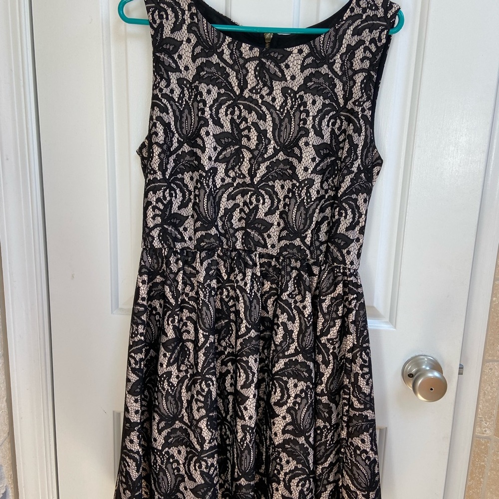 Black lace cocktail dress H &M size Large